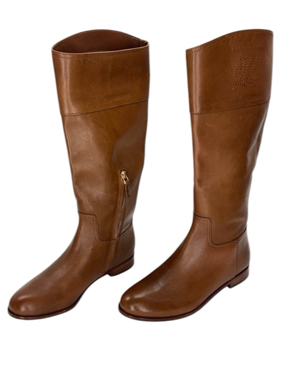 Lauren Ralph Lauren Justine Genuine Leather Riding Boots